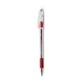 Pens | Pentel BK90-B Stick Fine 0.7 mm R.S.V.P. Ballpoint Pen - Red Ink, Clear/Red Barrel (1-Dozen) image number 2