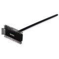 Food Service | Carlisle 4029000 Sparta Broiler Master Grill Brush and Scraper with 30.5 in. Black Wood Handle image number 0