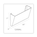 File Folders | Storex 70326U06C 16 in. x 4 in. x 7 in. Unbreakable Magnetic Wall Legal/Letter File - Smoke image number 4