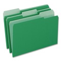 File Folders | Pendaflex 153 1/3 BGR 1/3-Cut Tabs Assorted Legal Size Colored File Folders - Green/Light Green (100/Box) image number 1