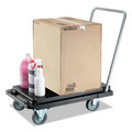 Cleaning Carts | Deflecto CRT5500-04 300 lb Capacity 21 x 32.5 x 37.5 Heavy-Duty Platform Cart - Black image number 5