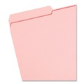 File Folders | Smead 17634 0.75 in. Expansion Assorted 1/3-Cut Tabs Legal Size Reinforced Top Tab Colored File Folders - Pink (100/Box) image number 1