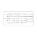 Desktop Organizers | Storex 61602U01C 12 Compartments 10.63 in. x 13.3 in. x 31.4 in. Literature Organizer - Black image number 2