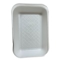 Food Trays, Containers, and Lids | GEN 2DWH 8.56 in. x 6.1 in. x 1.2 in. No. 2D Foam Meat Trays - White (500/Carton) image number 2