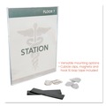 Office Presentation Supplies | Deflecto 588601 8.5 in. x 11 in. Insert Superior Image Cubicle Sign Holder - Clear image number 6