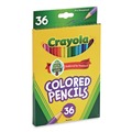 Pencils | Crayola 684036 3.3 mm 2B Short-Length Colored Pencil Set - Assorted Lead and Barrel Colors (36/Set) image number 2