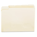 Just Launched | Universal UNV12115EE 1/5-Cut Assorted Top Tab File Folders - Letter Size, Manila (100/Box) image number 2