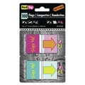 Page Flags | Redi-Tag B72038 Pop-Up Fab Page Flags with Dispenser - Red/Orange/Teal/Yellow (100/Pack) image number 0