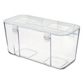 Boxes & Bins | Deflecto 29201CR 8.8 x 4 x 4.38 Stackable Caddy Organizer - Medium/White image number 5