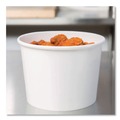 Just Launched | Chinet 71037 Squat Paper 8 oz. - 10 oz. Streetside Design Food Containers - White (1000/Carton) image number 2