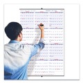 Bulletin Boards | Brownline C172212 12-Month (Jan to Dec): 2026 24 in. x 36 in. Yearly Wall Calendar - White/Blue Sheets image number 2