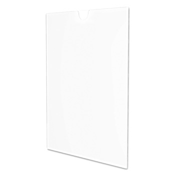 Deflecto 588601 8.5 in. x 11 in. Insert Superior Image Cubicle Sign Holder - Clear