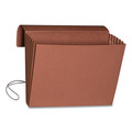 File Folders | Smead 71186 5.25 in. Expansion Letter Size 1 Section Elastic Cord Closure Extra-Wide Expanding Wallets - Redrope image number 2