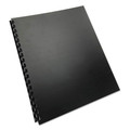 Sheet Protectors | GBC 25818 11 in. x 8.5 in. Unpunched 100 Percent Recycled Poly Binding Cover - Black (25/Pack) image number 1