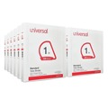 Binders | Universal UNV207421PK 11 x 8.5 1 in. Capacity Slant D-Ring View Binder, 3 Rings - White (12/Carton) image number 0