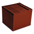 File Folders | Pendaflex ER17D 1/31-Cut Tabs Letter Size 31 Sections Earthwise Recycled Indexed Expanding File - Red Fiber image number 1
