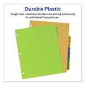 Back to School Sale | Avery 11330 11 in. x 8.5 in. 12-Tab A to Z Durable Preprinted Plastic Tab Dividers - Assorted (1-Set) image number 2