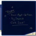 Bulletin Boards | Boogie Board VT0260001 VersaTiles 8.25 in. x 8.25 in. Plastic Frame Memo Board - Black Surface/Blue Frame image number 0