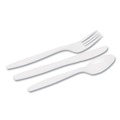 Cutlery | Dixie CM168 Tray with Plastic Forks/Knives/Spoons Combo Pack - White (168/Box) image number 5