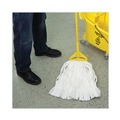  | Boardwalk BWK8002 Enviro Clean Looped Mop Head With Tailband - Medium, White (12/Carton) image number 7