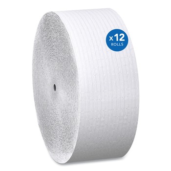 Scott 7005 Essential 3.75 in. x 2300 ft. Septic Safe Coreless JRT - White (12 Rolls/Carton)