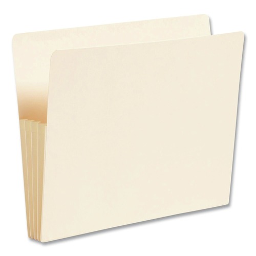 Back to School Sale | Smead 75124 3.5 in. Expansion Letter Size End Tab File Pockets - Manila (25/Box) image number 0