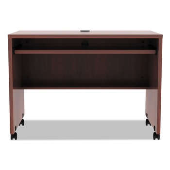 Alera ALEVA204224MC Valencia Series 41.38 in. x 23.63 in. x 30 in. Mobile Workstation Desk - Medium Cherry