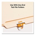 Labels | Smead 67081 1 in. x 1.25 in. K Color-Coded End Tab Filing Labels - White (500/Roll) image number 2