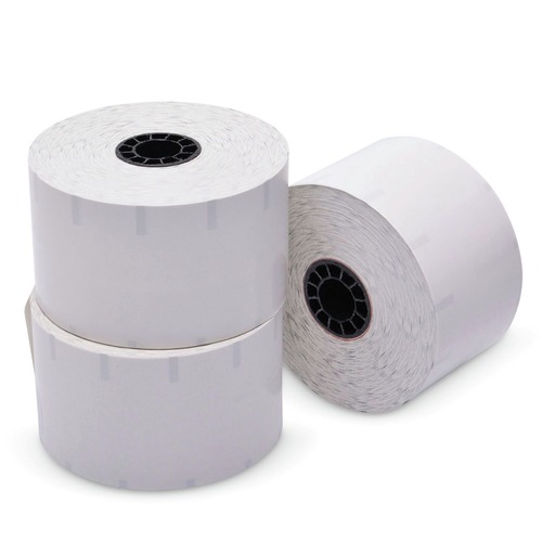 Register & Thermal Paper | PM Company ICX90232634 2.28 in. x 350 ft. Sticky Media - White (12 Rolls/Carton) image number 0