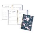 Notebooks & Pads | AT-A-GLANCE LB40200 8.5 in. x 5.5 in. 13-Month (Jan-Jan 2026) Weekly/Monthly Calista Floral Planners - Blue/Purple/Green Cover image number 0