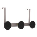 Wall Racks & Hooks | Alba PMS3P 20 lb Capacity Over the Door 3-Peg Coat Hook - Black image number 0
