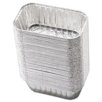 Handi-Foil HFA 31730 5.72 in. x 3.31 in. x 2.03 in. 1 lbs. Capacity Aluminum Baking Pan (200/Carton)