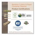 Cutlery | World Centric FO-BB-67 6.7 in. Bamboo Cutlery Fork - Natural (2000/Carton) image number 3