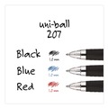 Pens | uni-ball 1790896 Signo 207 Retractable Bold 1 mm Gel Pen - Blue (1-Dozen) image number 3