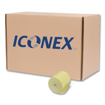 REGISTER AND THERMAL PAPER | PM Company 05214C Direct Thermal Printing 3.13 in. x 230 ft. Thermal Paper Rolls - Canary (50/Carton)