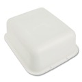 Cleaning & Janitorial Supplies | Rubbermaid 2951ARWHTCT Microban 14.5 in. x 12.5 in. x 5.7 in. 4.5 Gallon Dishpan - White (6/Carton) image number 2