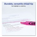 Highlighters | Avery 24010 HI-LITER Desk-Style Chisel Tip Highlighters - Fluorescent Pink Ink/Black Barrel (1-Dozen) image number 4