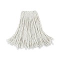  | Boardwalk BWK2024CCT #24 Cut-End Cotton Wet Mop Head - White (12/Carton) image number 0