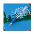 Pens | Pilot 32221 EasyTouch Medium 1 millimeter Retractable Ballpoint Pen - Blue Ink/Clear Barrel (1-Dozen) image number 5