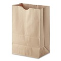  | Ross & Wallace Paper Products 110411 57 lbs. Capacity 12 in. x 7 in. x 17 in. Grocery Paper Bags - Kraft (500/Bundle) image number 2