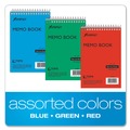 Retail Store Supplies | Ampad 45-094 (40) 4 in. x 6 in. White Sheets Narrow Rule Memo Pads - Assorted Cover Colors (3/Pack) image number 2