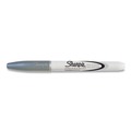 Permanent Markers | Sharpie 39100 Permanent Markers - Fine Bullet Tip/Metallic Silver (1-Dozen) image number 2