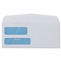 Envelopes & Mailers | Quality Park QUA24532 3.63 in. x 8.63 in. #8 5/8 Commercial Flap Gummed Closure Double Window Security-Tinted Check Envelope - White (500/Box) image number 1