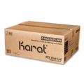 Cups and Lids | Karat C-KC626TS-NH 12 oz. to 24 oz. Cold Cup No Hole Flat PET Lids - Clear (1000/Carton) image number 1