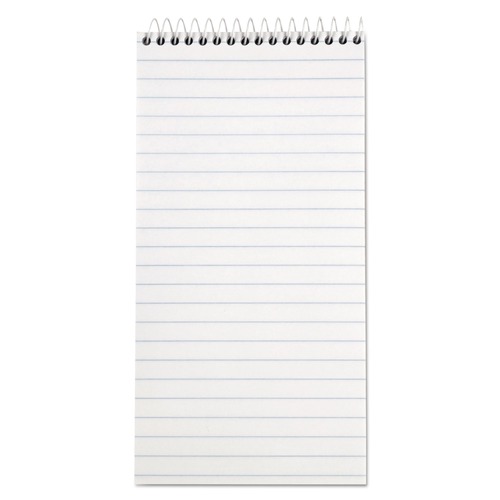 Notebooks & Pads | TOPS 8030 4 in. x 8 in. 70 Sheets Reporter's Notebook - Wide/Legal Rule, White Cover (12/Pack) image number 0