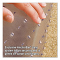Office Chair Mats | ES Robbins 128371 46 x 60 EverLife Moderate Use Rectangular Chair Mat for Low Pile Carpet - Clear image number 1