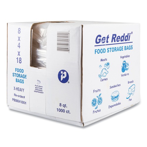 Food and Utility Bags, 8 qt, 1.2 mil, 8 Food and Utility Bags, 8 qt, 1.2 mil, 8