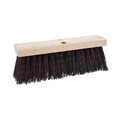  | Boardwalk BWK73160 6.25 in. Polypropylene Bristles 16 in. Brush Street Broom Head - Brown image number 0