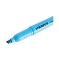 Highlighters | Universal UNV08854 Chisel Tip Fluorescent Blue Ink Blue Barrel Pocket Highlighters (1 Dozen) image number 3