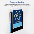 Back to School Sale | Avery 79809 3 One Touch EZD Rings 1 in. Capacity 11 in. x 8.5 in. Heavy-Duty View Binder with DuraHinge - Navy Blue (12/Carton) image number 2